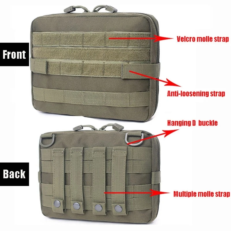 Molle Military Pouch Bag Medical EMT Tactical Outdoor Emergency Pack Camping Hunting Utility Multi-tool Kit EDC