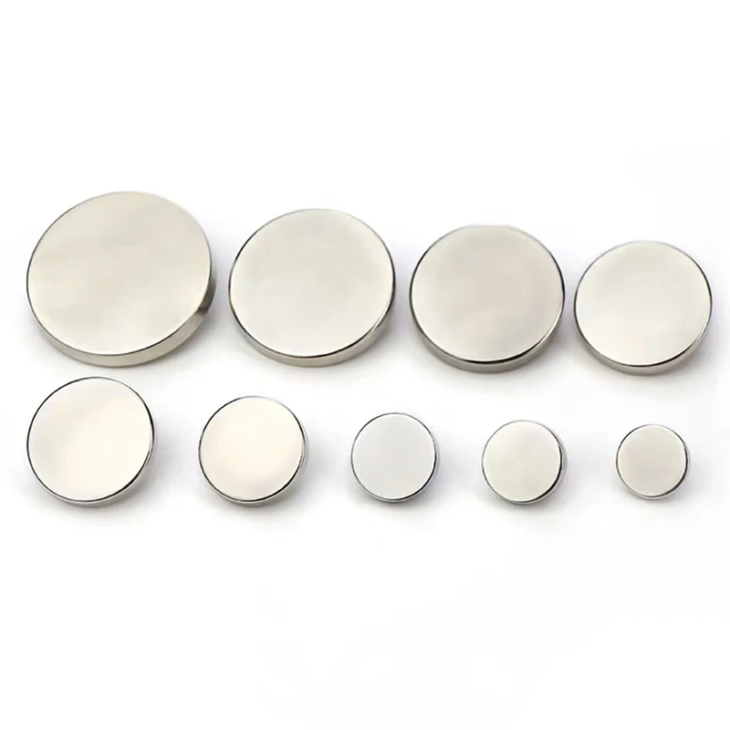 10PCS Sewing Flat Metal Button Shirt Coat Suit Buckle Buttons(11.5mm,  Silver)