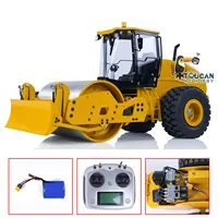 CS11 1/12 Metal Hydraulic Radio Control Road Roller RC Engineering Vehicles Painted Finished Cars Outdoor Toys for Boys TH23233 1