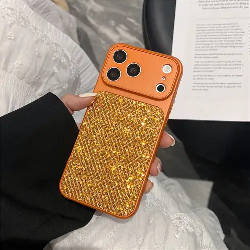 Luxury High quality Bling Glitter Diamond shell Cases For iPhone 17 16e 15 14 13 Pro Max Plus Lens Camera Protector Bumper Cover - Image 3