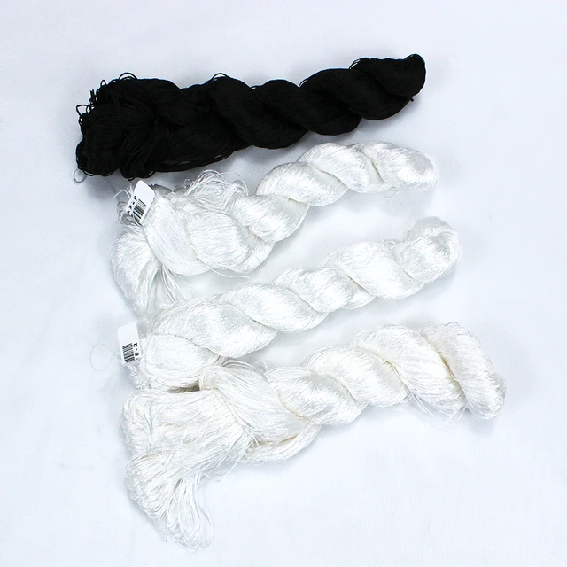 Skein Embroidery Thread White  Embroidery Floss Craft Thread - 24 Pcs White  Black - Aliexpress