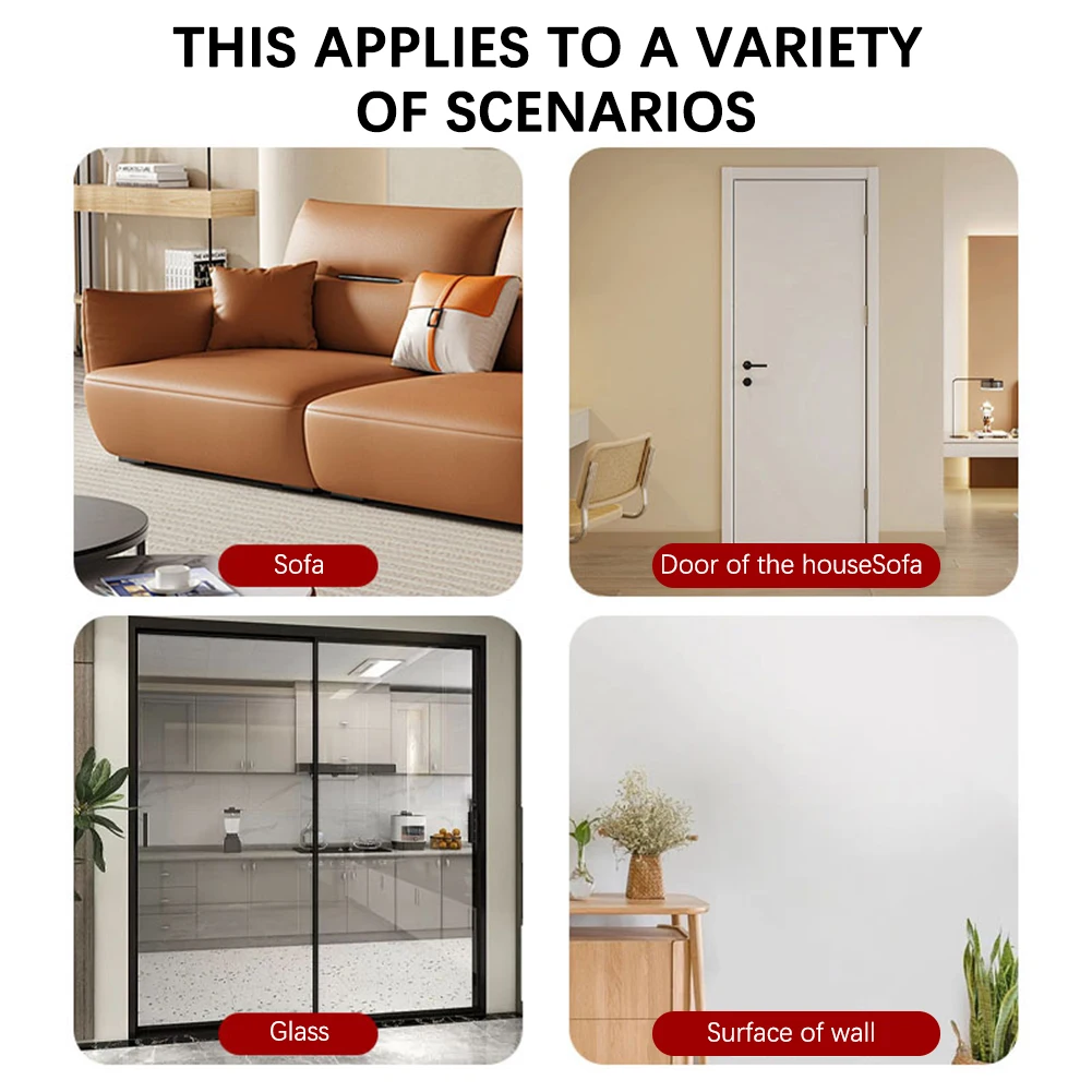 Wall Mounted Cat Scratcher Sofa Protector Cat Shape Felt Cat Scratcher Pad Self-Adhesive Clawing Mats with Mouse Cat Toy