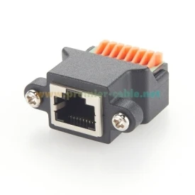 RJ45-Buchse mit Schraubklemmenblock, RJ45-Ethernet 8P8C auf schnelle Feder, lötfreier Klemmadapter für PIKA CT301 Stromwandler – Detail 1