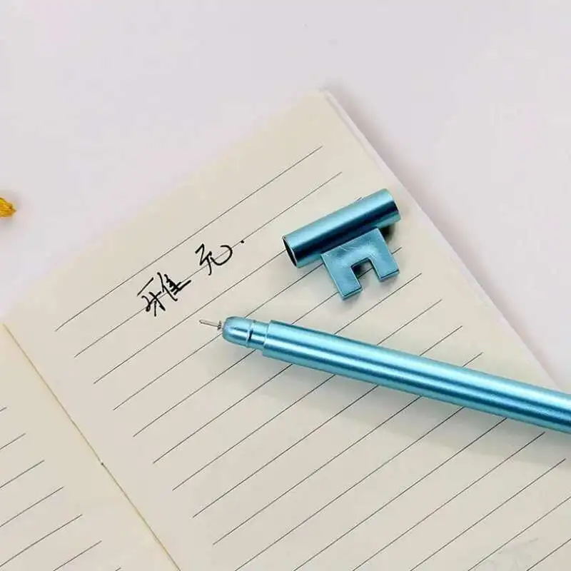 Stationery Kawaii Retro Key Gel Pen 1 Pcs School Office Supply Gel Pen Vintage Handle Novel Creative Cute pretty lovely gel pens