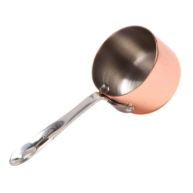 

6X Gravy Boats Copper Plated Sauce Cup Milk Cup French Fries Sauce Cup Western Restaurant Special Copper Pot 3.8Cm