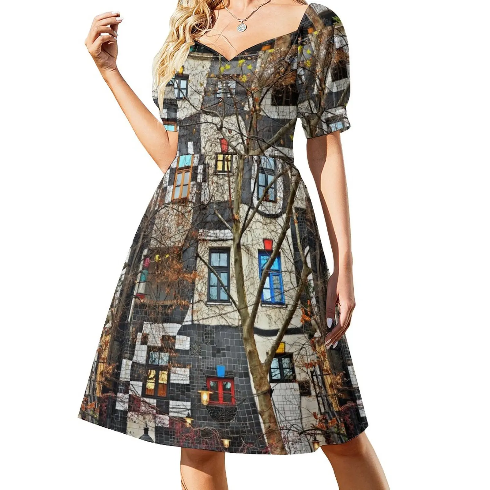 

Kunst Haus Wien Sleeveless Dress long sleeve dress Woman fashion