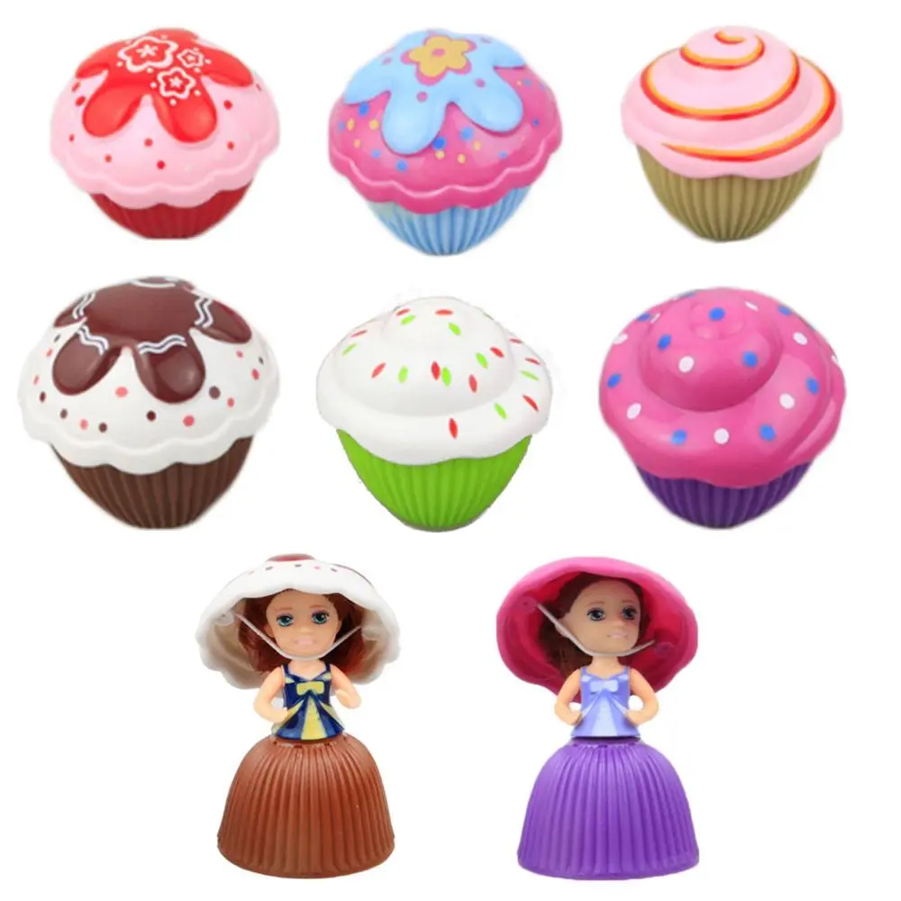 Magic Mini Cartoon Children's Gift Girls Toys Deformable Pastry Transformed Doll Play House Cupcake Princess