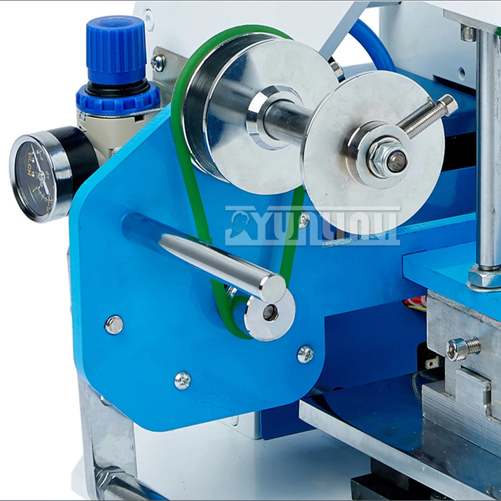 80*120mm Pneumatic Pvc Card Leather Paper Hot Foil Stamping Bronzing Embossing Branding Press Machine Burn Iron Stamp Tool