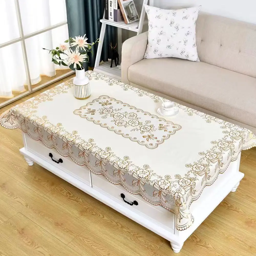 NoEnName_Null mantel de mesa cuadrada mesas de centro para salas tovaglia pizzo Mainland China Organza Fabric 3
