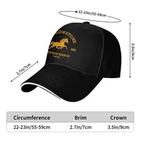 Summer Cap Sun Visor Yellowstone Dutton Ranch Gold Montana Hip Hop Caps Yellowstone National Park Cowboy Hat Peaked Hats 2