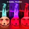 Inflatable Pumpkin Ghost Halloween Decorations Battery Powered With LED Lights Outdoor Holiday Decorations PVC Material For Home 4