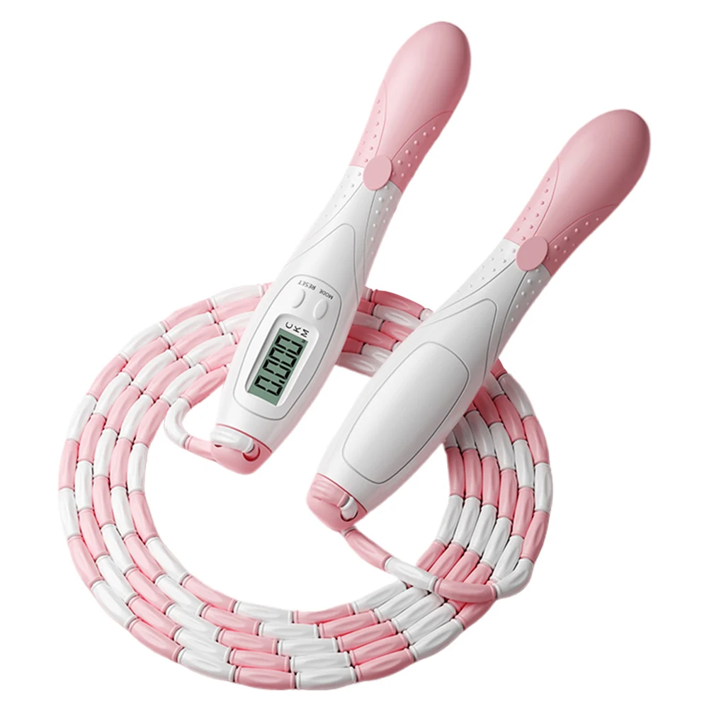 Beaded Jump Rope With Counter Adjustable Length For Kids Adults