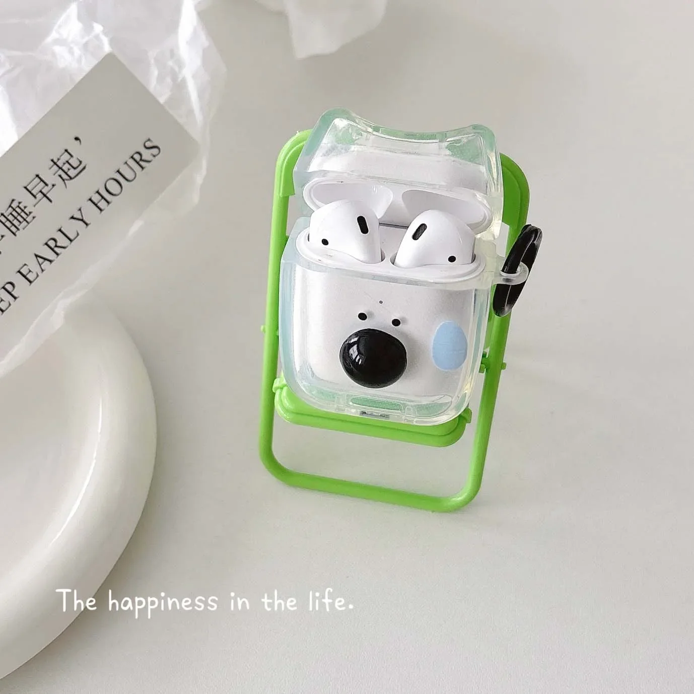 3D Cartoon Puppy Wireless Bluetooth Charging Case