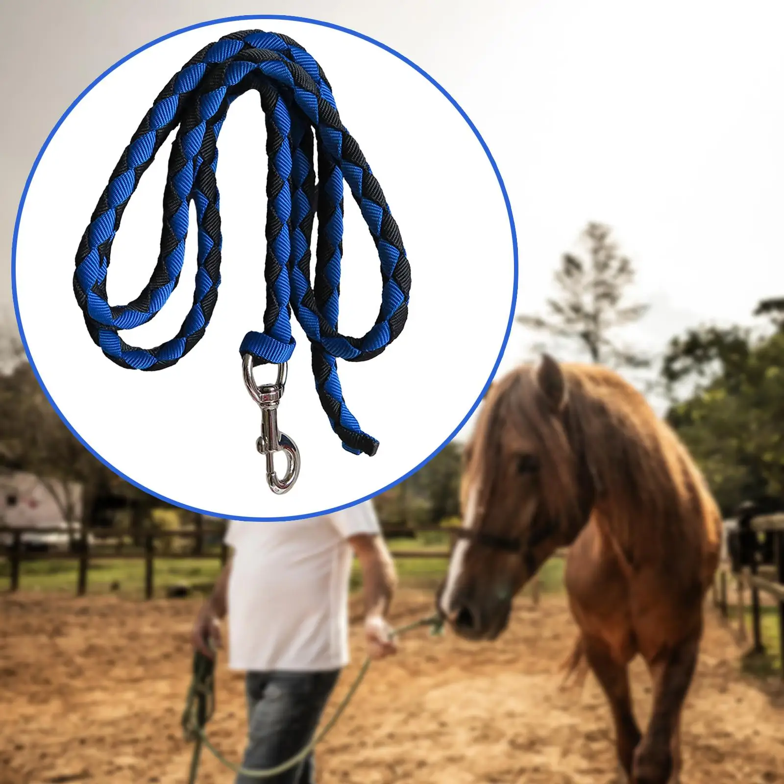 Horse Lead Rope for Dog, Sheep, Pet Horse Leading Rope with Snap Hook