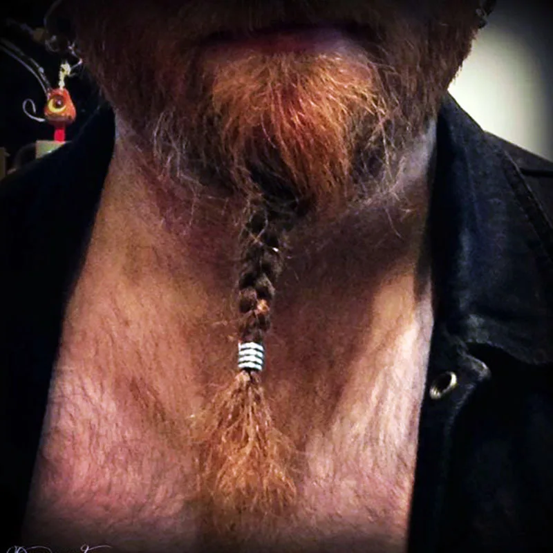 Cuentas Vikingas Para Barba Y Cabello - 3 Piezas, Aleación, Diámetro Interior 6 Mm, Para Dreadlocks, Pulseras Y Collares DIY