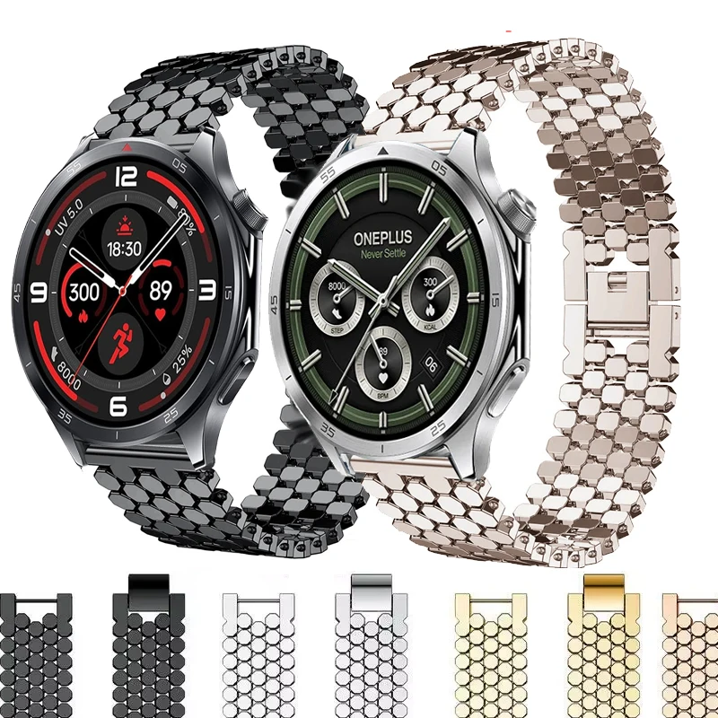 Premium 22mm Stainless Steel Metal Bracelet Strap