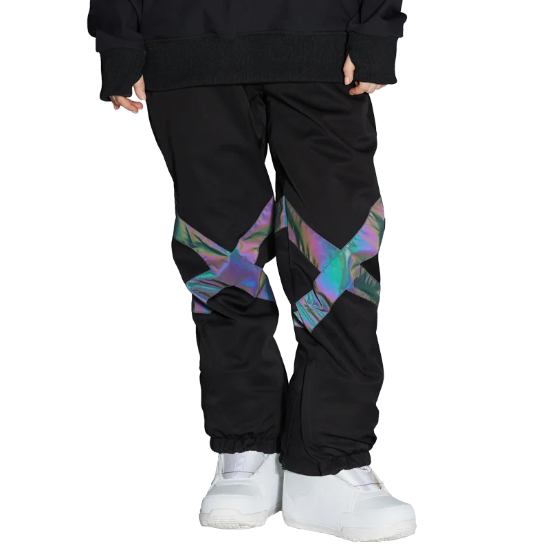 Skiing Pants, Night glow, Snowboard Snow Pants, Ski Clothes, Ski Suit Pant, Snowboarding Trousers, Men and Women