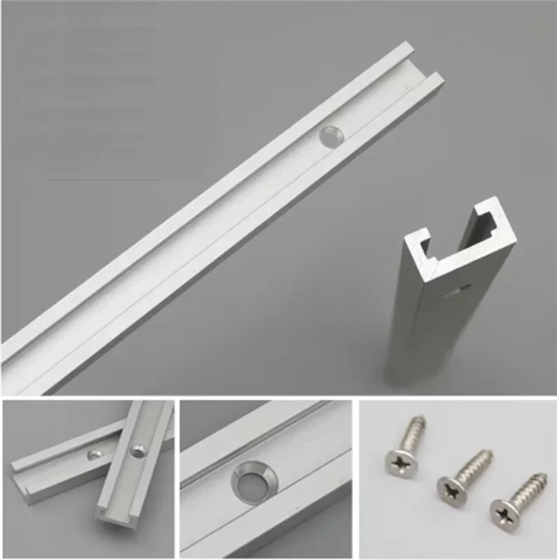 300MM Woodworking Chute Rail T-track T-slot Miter Track Jig T Screw Fixture Slot Table Saw Router Table DIY Tools
