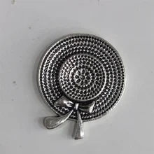 Classic Mini Bowknot Sun Hat Metal Badge For Zippo Kerosene Petrol Lighter DIY Handmade Decor Accessory Cigarette Accessories