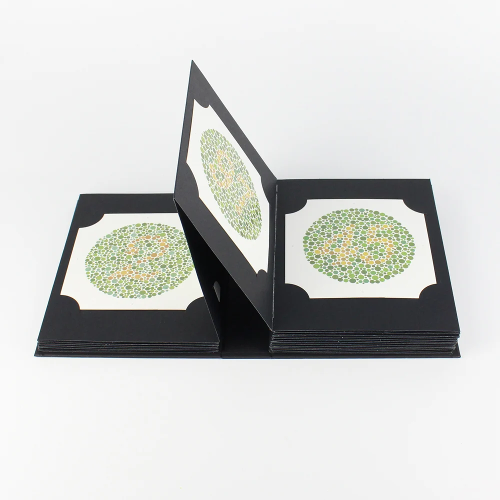 Ishihara Book Color Blindness Test Colour Dificiency Exam 38 Plates Ophthalmic Tool