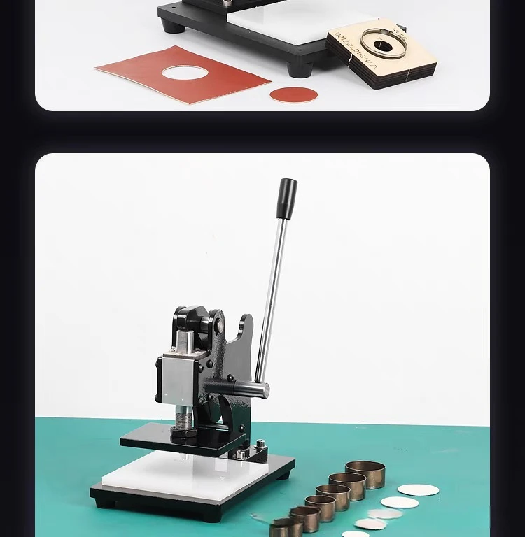 Leder-Stanzmaschine, manuelle Stanzmaschine, Leder-Prägemaschine, manuelles Stanzwerkzeug – Detail 13