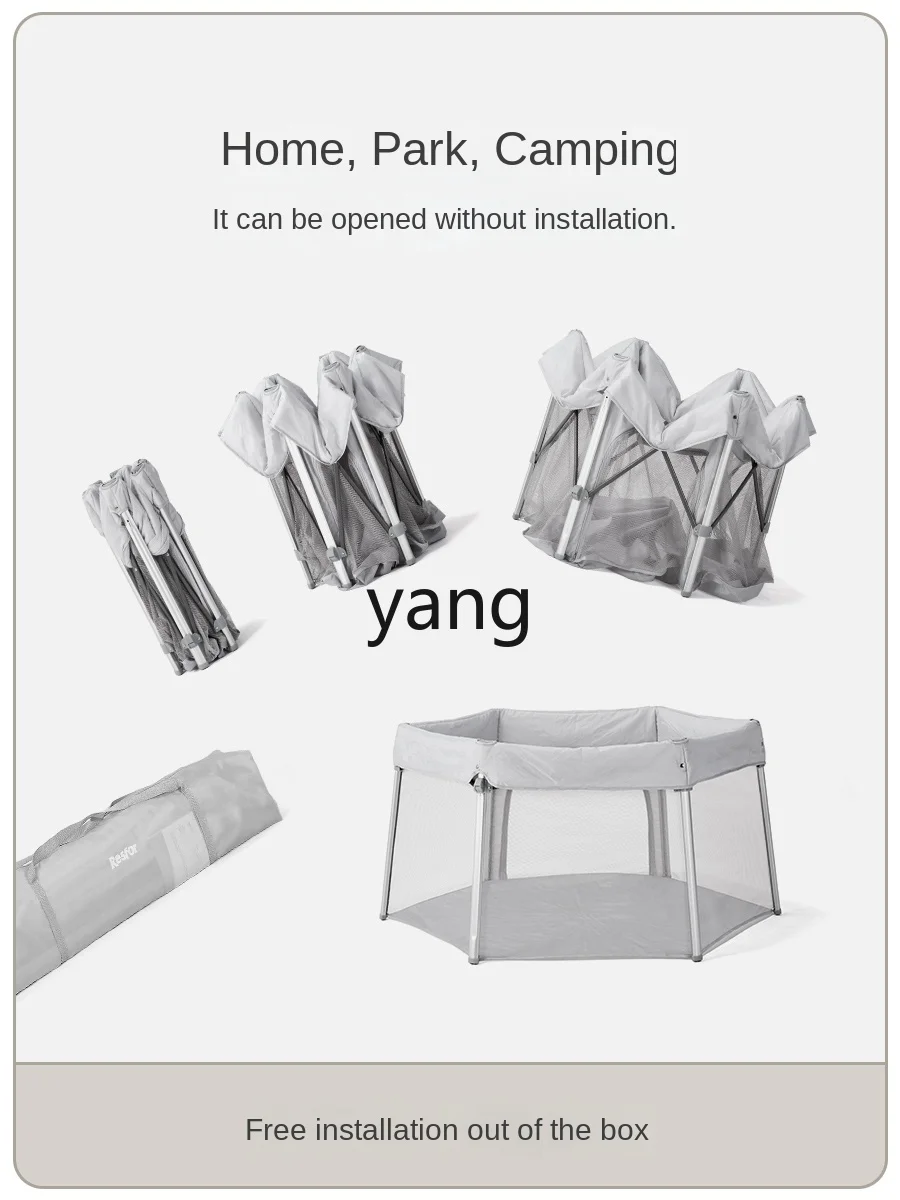 CX Installation-Free Baby Fence Small Apartment Baby Indoor Household Game House Children Folding Protective Grating