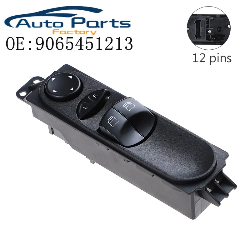 Anteriore Sinistro Master Power Finestra Interruttore Per Mercedes Sprinter W906 Vw Crafter A9065451213 9065451213
