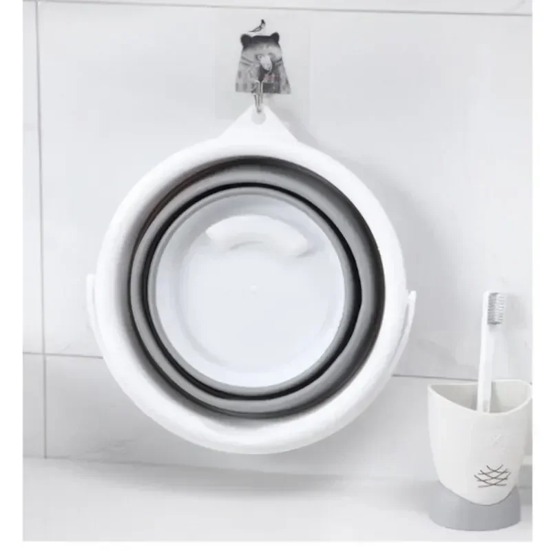5L portable folding car wash bucket for outdoor fishing trip camping home storage
