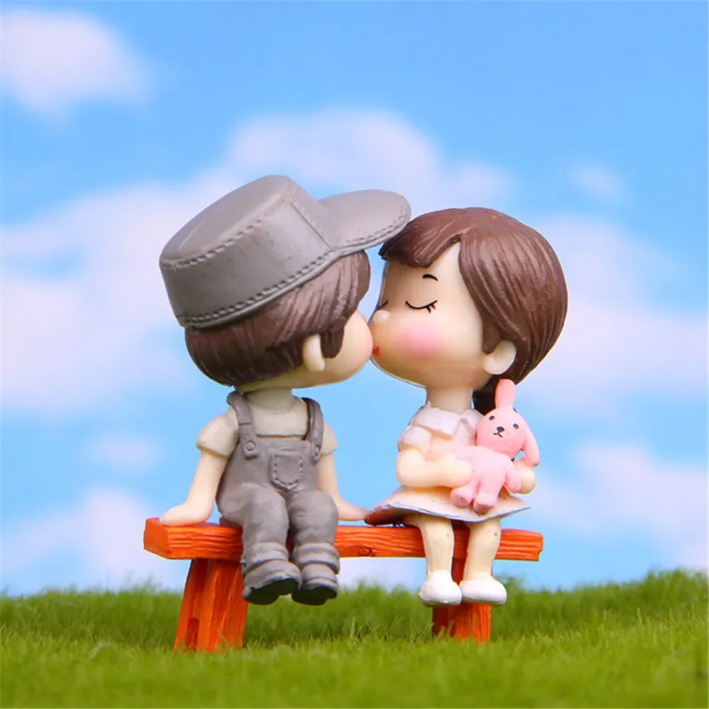 Miniature Couple Ornament Miniature Figurines Resin Ornaments Resin Crafts Ornament Crafts Miniature Ornament Desk Decor 1set Cartoon Lovely Couple Chair Resin Figurines Miniatures Fairy Garden Home Decor Desk Garden Decorative Craft