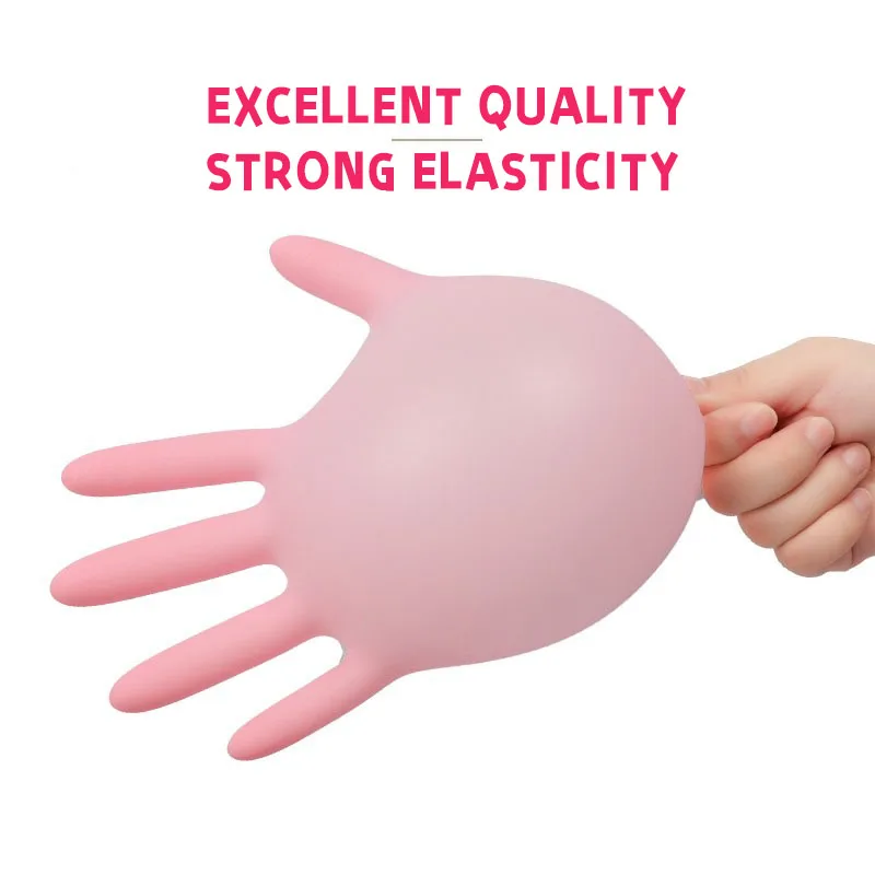 30PCS Disposable Gloves Nitrile Rubber Latex for Kitchen Dishwashing Work Garden Household Cleaning Beauty Salon