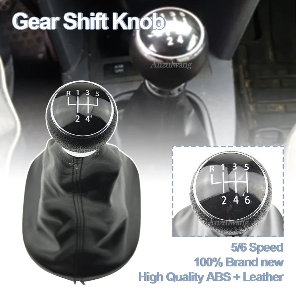 

Car Styling Gear Shift Knob Shifter Gaiter Boot Cover Case For Volkswagen VW Caddy 2 II MK2 Touran 2004 2005 2006 2007 2008 2009