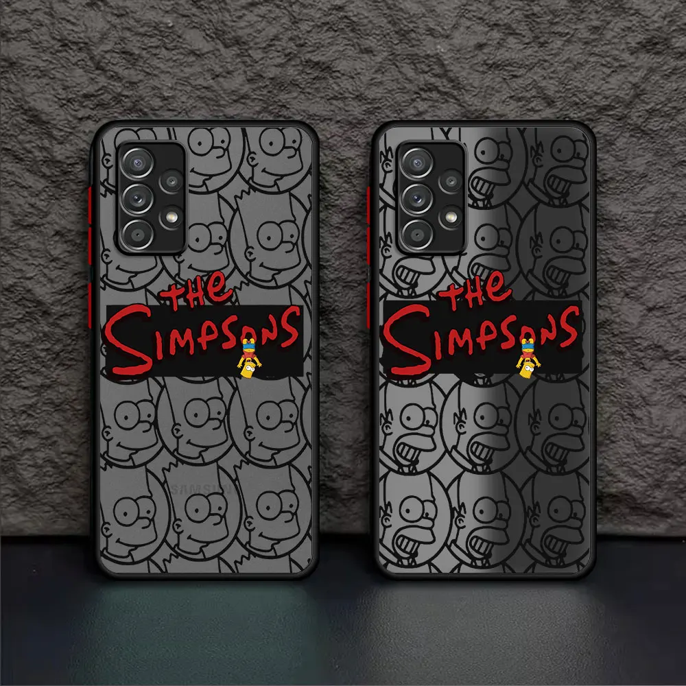 Custodia Per Telefono Cartoon Homer Simpson Per Samsung Galaxy A24 A54 A52 A32 A12 A13 A34 A73 A23 A72 A14 A53 A22 A33 Cover