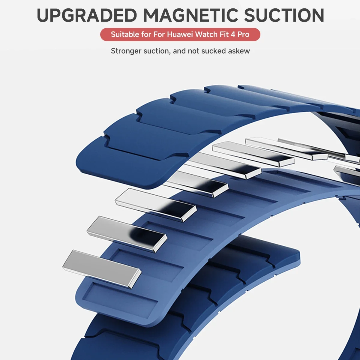 Magnetic Loop Silicone Sport Strap Replacement Band