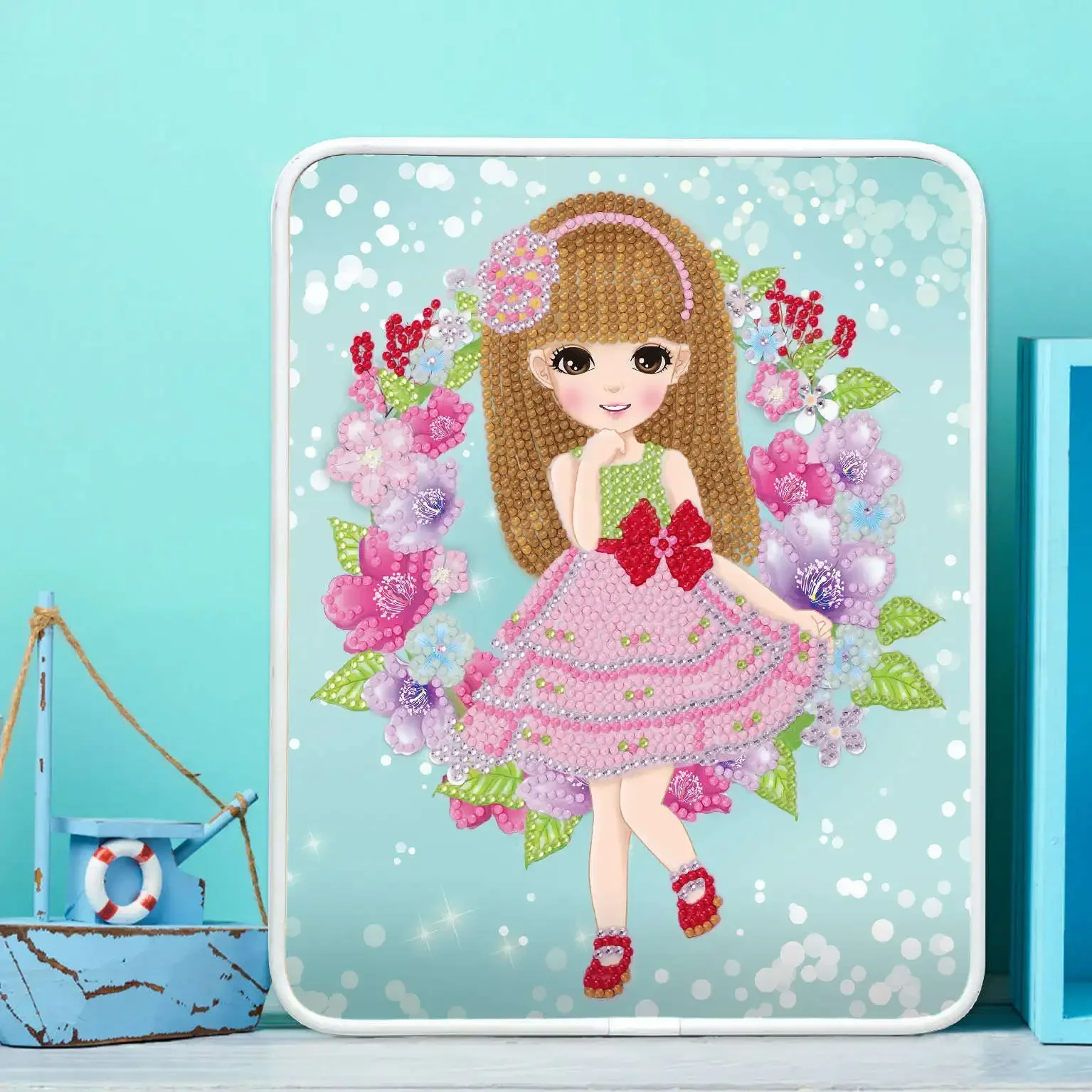 

Цифровой акриловый цветочный Рисунок «тюльпан», ручная работа, пейзаж, взрыв, 20489