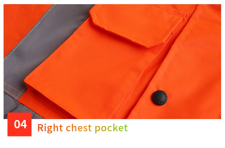 Reflective Winter Jacket Men High Visibility Hi Vis Workwear Jacket Waterproof Windproof Safety Construction Worker Clothes Men
