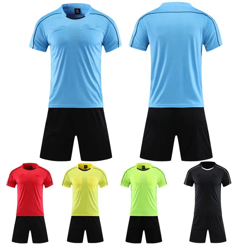 Soccer Referee Kit Including Jersery Shorts Men Uniforms Thailand Clothes Judge Sportswear