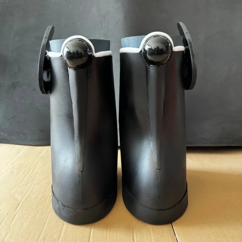 LOVIVER Cubrebotas Pirata – Protectores De Pierna De Cuero PU, Universales, Con Cordones Y Hebillas, Para Cosplay, Halloween Y Senderismo, Negro