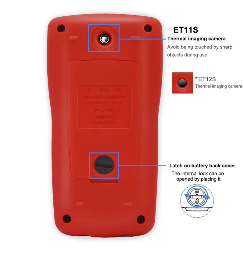 TOOLTOP ET13S 192 * 192 Thermal Imager Camera 9999 Count Digital Multimeter 2-In