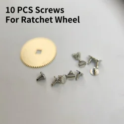Set of 10 High - Precision Watch Rotor and Wheel Screws for Repair and Maintenance (For Ratchet Wheel)