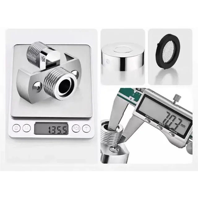 Rubinetto Angolare Regolabile 40° - In Rame, Per Doccia E Lavandino, Diametro 26mm - Foto 4