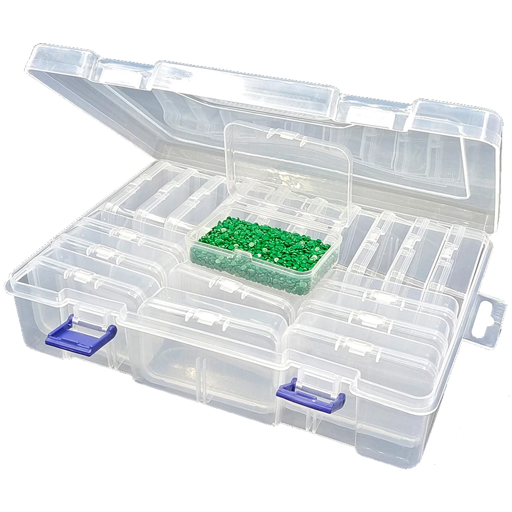 

Painting Diamond Accessories Storage Box Bead Containers Embroidery Diament Accessory Container for Beads Art Tool Work Boxes 5d