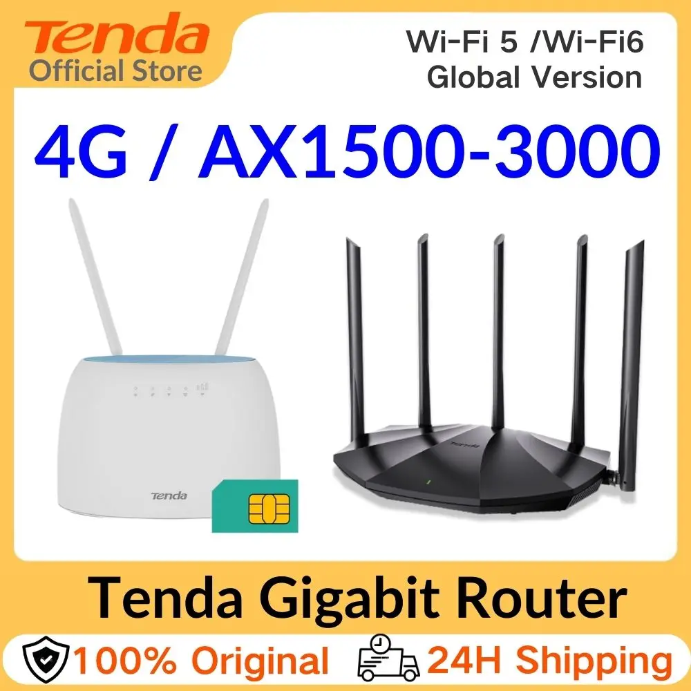 Tenda – routeur sans fil 4G LTE CAT6 2.4 et 5Ghz, Modem Wifi avec