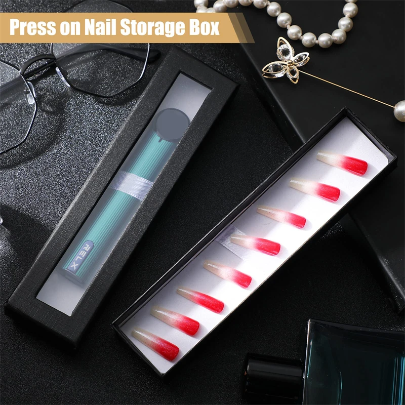 20Pcs Pen Box Transparent Window Paper Packaging Gift Gel Pen Box Pencil Cases Pen Boxes Packaging Jewelry Gift Box Pencil Box 4