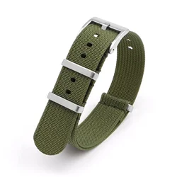 Universal Waterproof Nylon Strap - Sport & Military Watch Band - 22mm (Army green)
