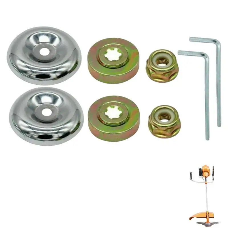 

Набор для фиксации Металлических Лезвий стриммеров, комплект из 8 сменных насадок для кустореза, триммера, лезвия для сорняков