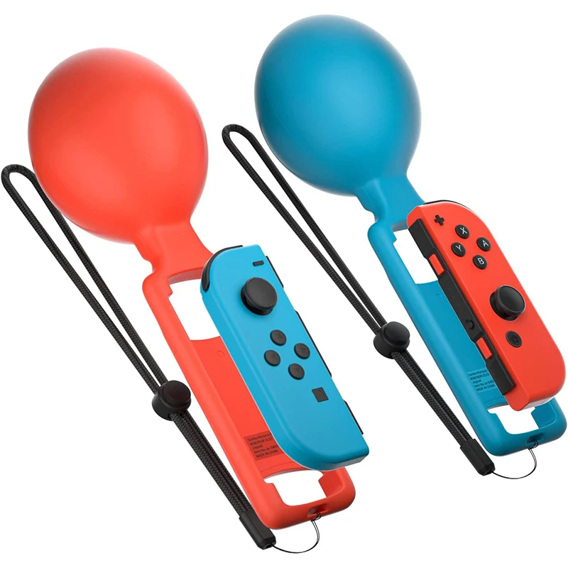 For NS Switch Sand Hammer Game Grips Set for Switch OLED Small Handle Sand Hammer Somatosensory Game Controller 2 Packs