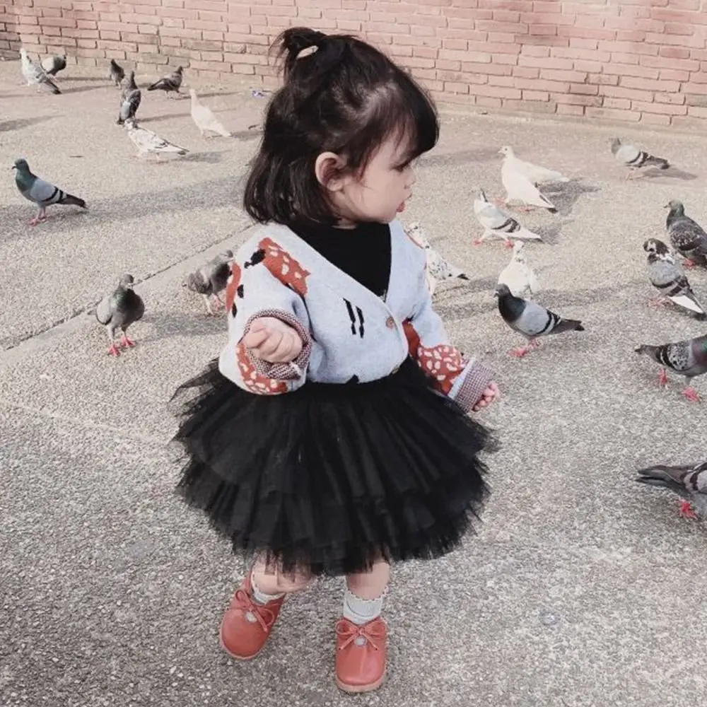 New Cotton Tutu Summer Skirts Black Fluffy Tutu Tulle Princess Skirts Ballet Dance Gown Pettiskirt Little Girls tulle tutu skirt,baby girl skirt