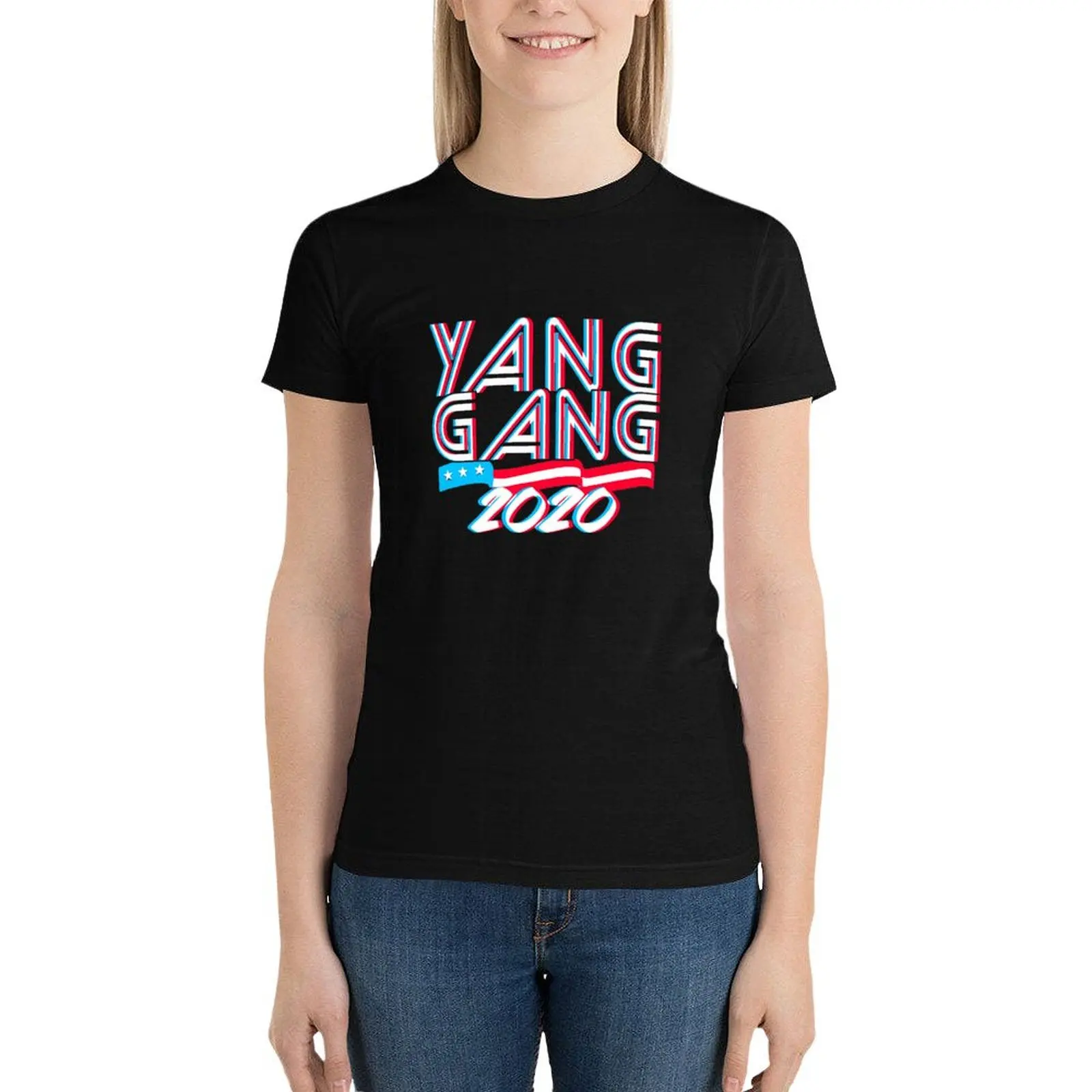 Andrew Yang Gang 2020 T-Shirt Aesthetic clothing cute clothes Blouse white t-shirts for Women