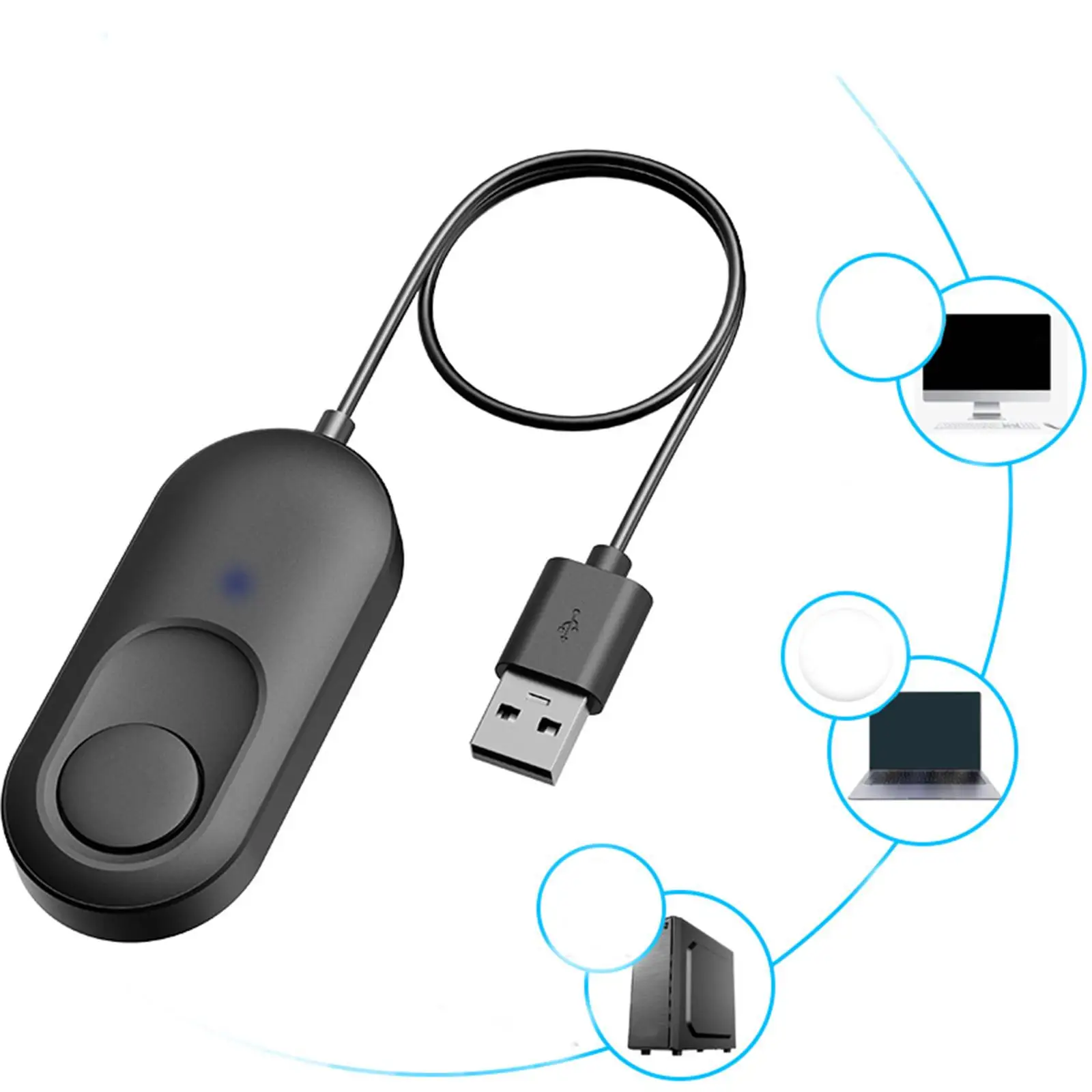 Mouse Mover Wiggler Plug and Play Simulate Movement Mouse Shaker for Laptops