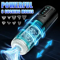 Teleskop Saugen Masturbator für Männer Rotierenden Blowjob Masturbation Tasse LCD Display Tasche Pussy Penis Pumpen Sex Spielzeug für Erwachsene 2